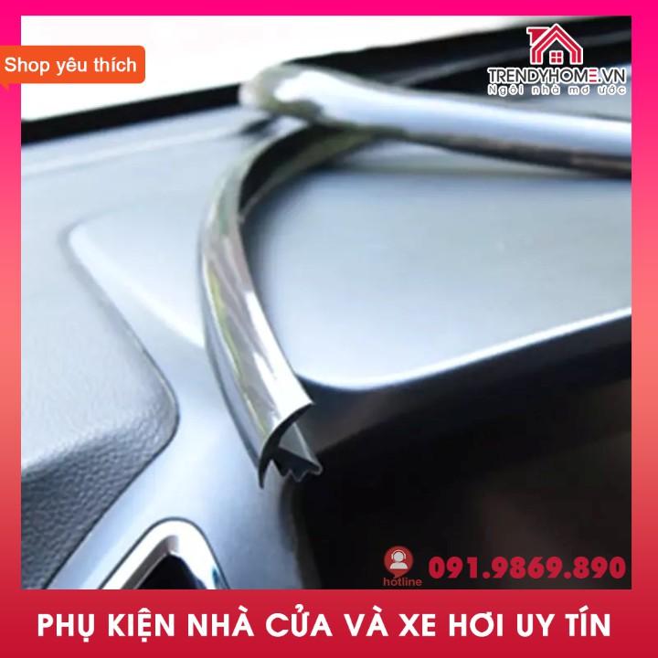 Bộ 1,6m Gioăng cao su chữ T nẹp chân kính lái ô tô, phù hợp mọi loại xe