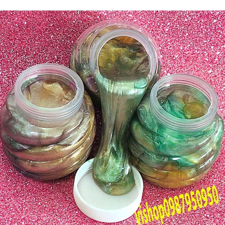 SLIME Hình Quả Dứa Phối Màu Galaxy cực đẹp thiết kế độc đáo ấn tượng Đồ chơi Slam Gudetama