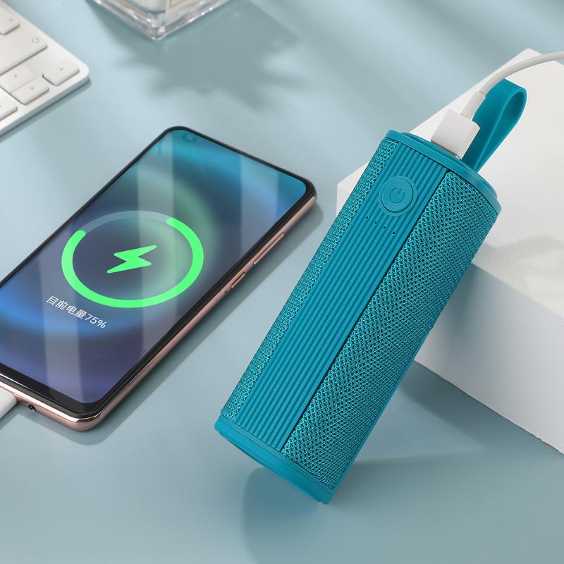 Loa Bluetooth không dây di động 3 trong 1 Tai nghe Bluetooth Pin 1500mAh Power Bank Tai nghe nhét trong tai mini Loa siêu trầm âm thanh nổi Màu sắc: ĐEN