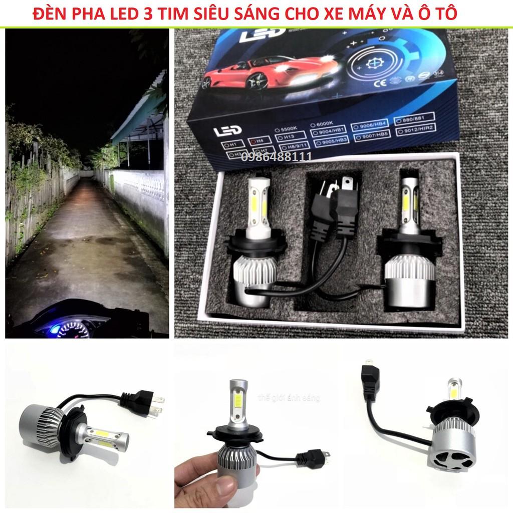 Đèn pha led siêu sáng xe máy ô tô loại tốt siêu bền mẫu X7 PRO mới hiện nay cho ánh sáng mạnh và gom hơn