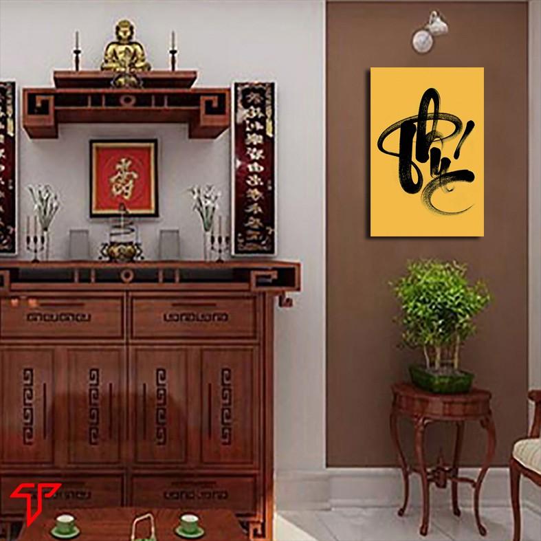 Tranh Thư Pháp Treo tường, tranh thiền châm ngôn sống