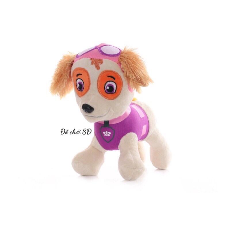 Thú bông đội chó cứu hộ 20 cm - Hồng