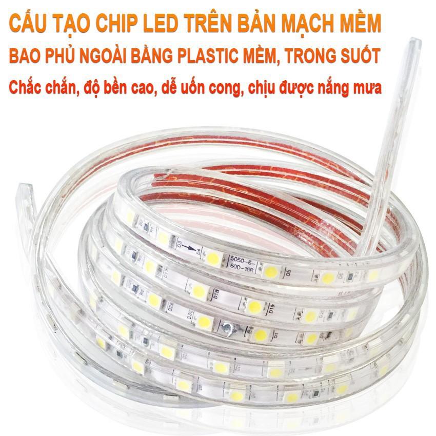 Led Dây 5050 Ánh Sáng Vàng, Trắng, Xanh Lá ,Xanh Dương,Đỏ,RBG,Hồng (Bán Lẻ Theo Mét)