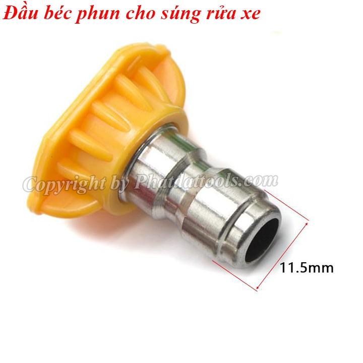 Bộ 4 béc xịt rửa xe chỉnh tia tháo lắp nhanh