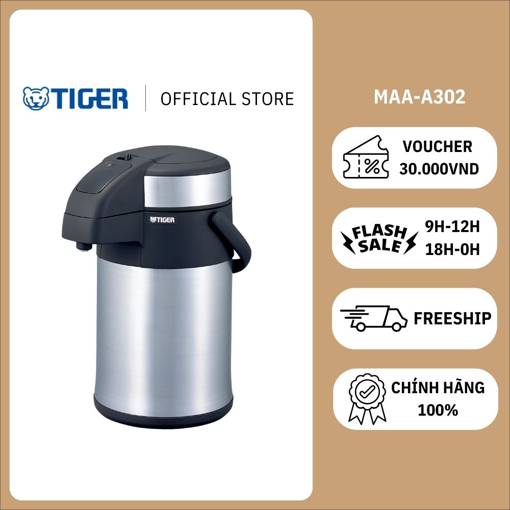 Bình Thủy Chứa TIGER MAA-A302 - Hàng chính hãng