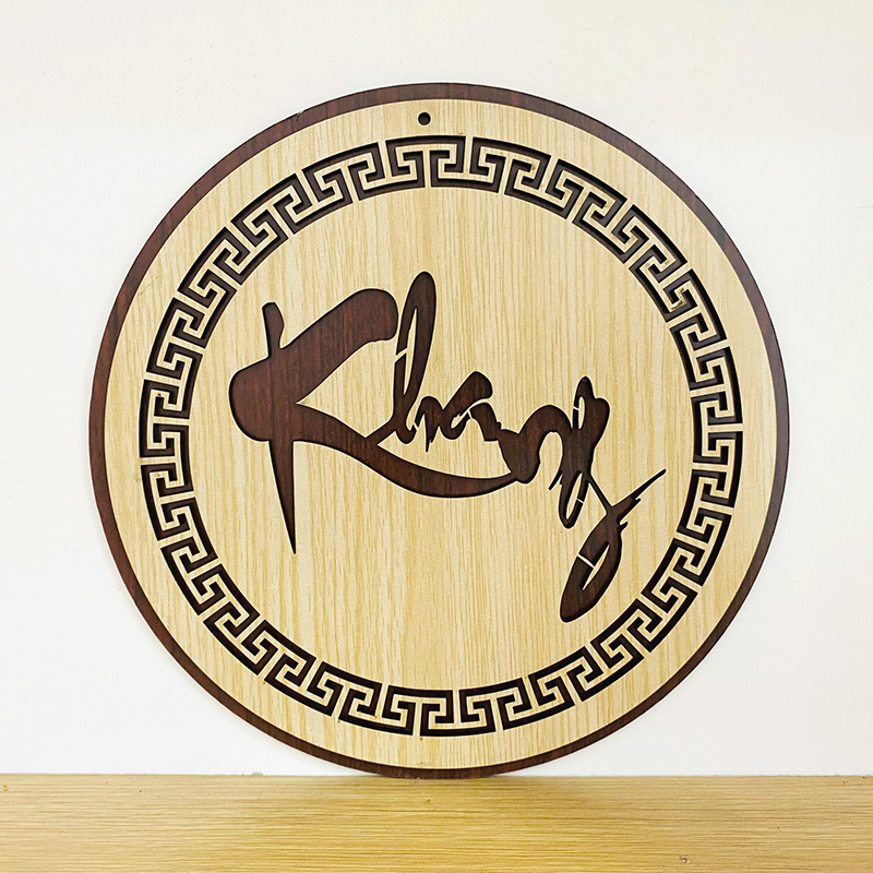 Chữ Khang Thư Pháp - Bảng Gỗ Decor - Trang Trí Nhà Cửa - Tết