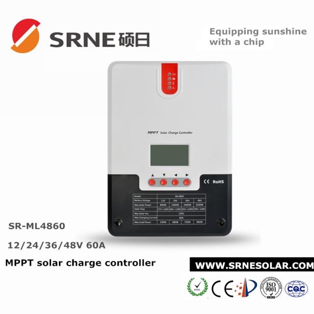 BỘ SẠC NĂNG LƯỢNG MẶT TRỜI MPPT SRNE 12/24/36/48V, 60A. Model: SR-ML4860