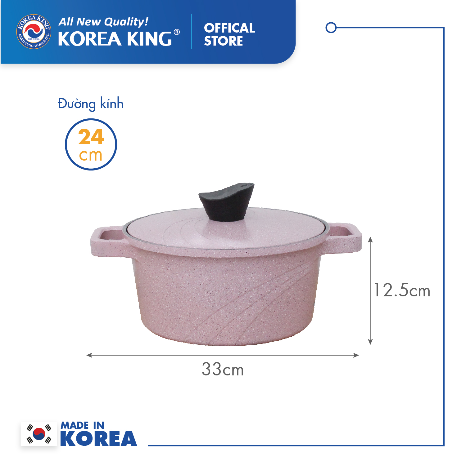 Bộ nồi hồng Levante đáy từ