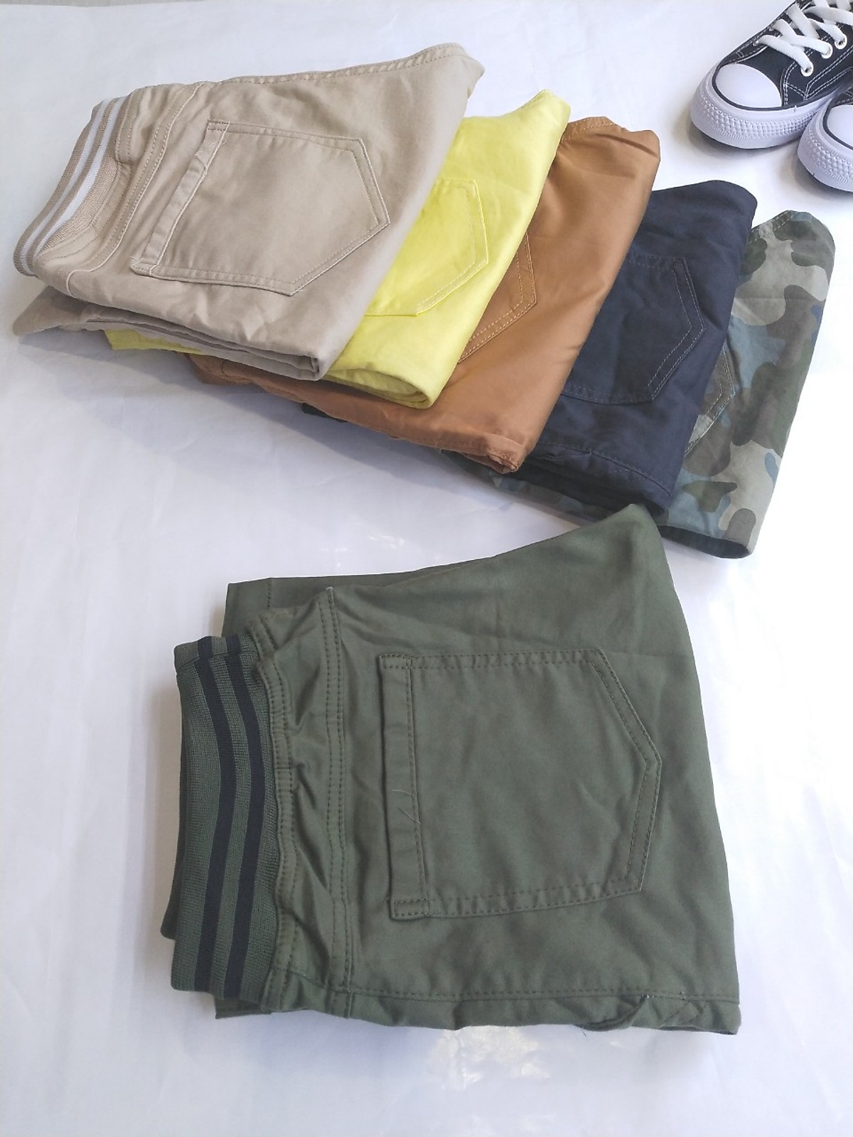 Quần Shorts Kaki nam lưng thun