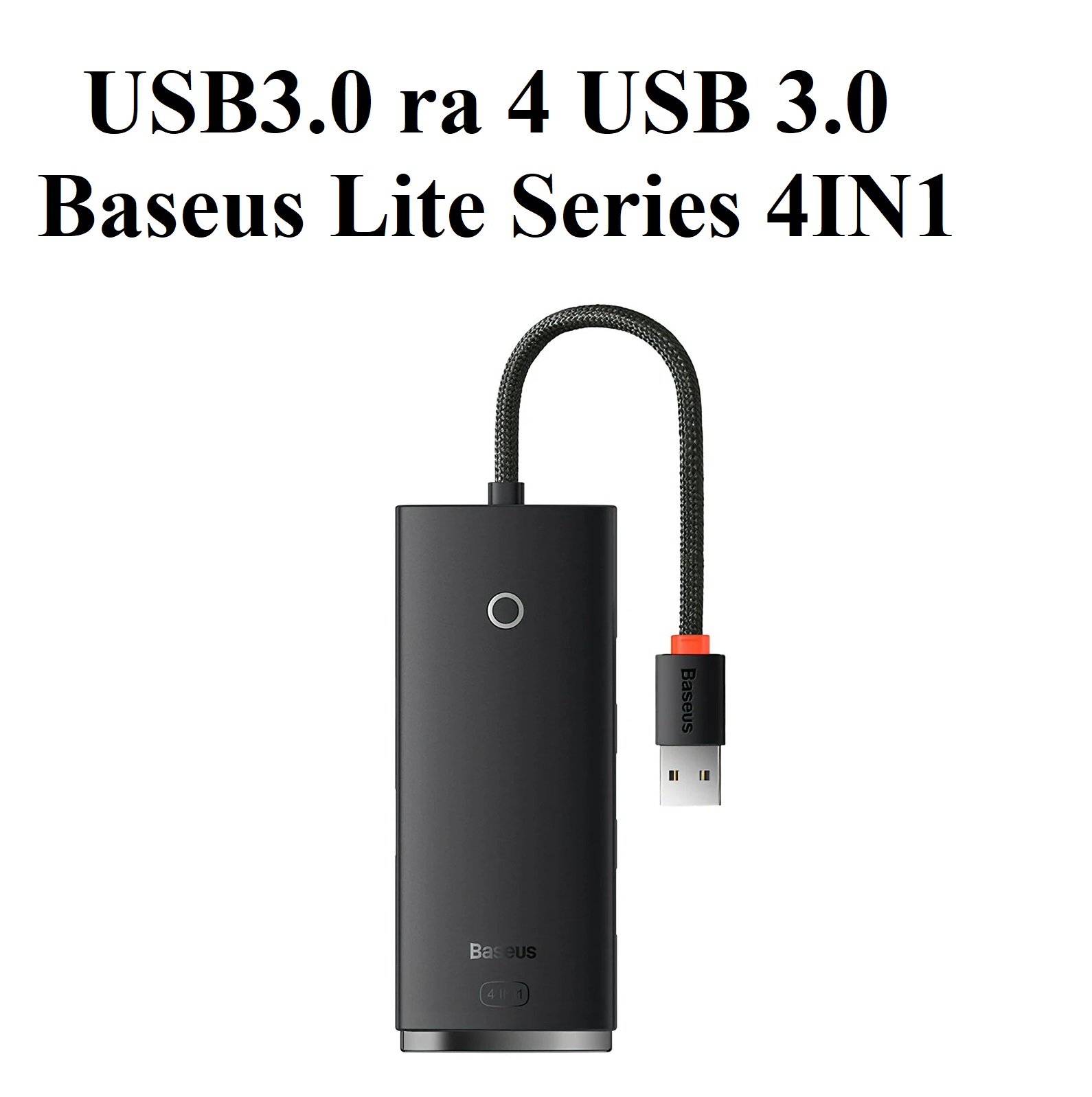 [Ra 4 cổng USB3.0 ] Bộ chuyển cổng Type-C / USB 4 trong 1 Baseus Lite Series BS-OH012 / BS-OH015 _ Hàng chính hãng