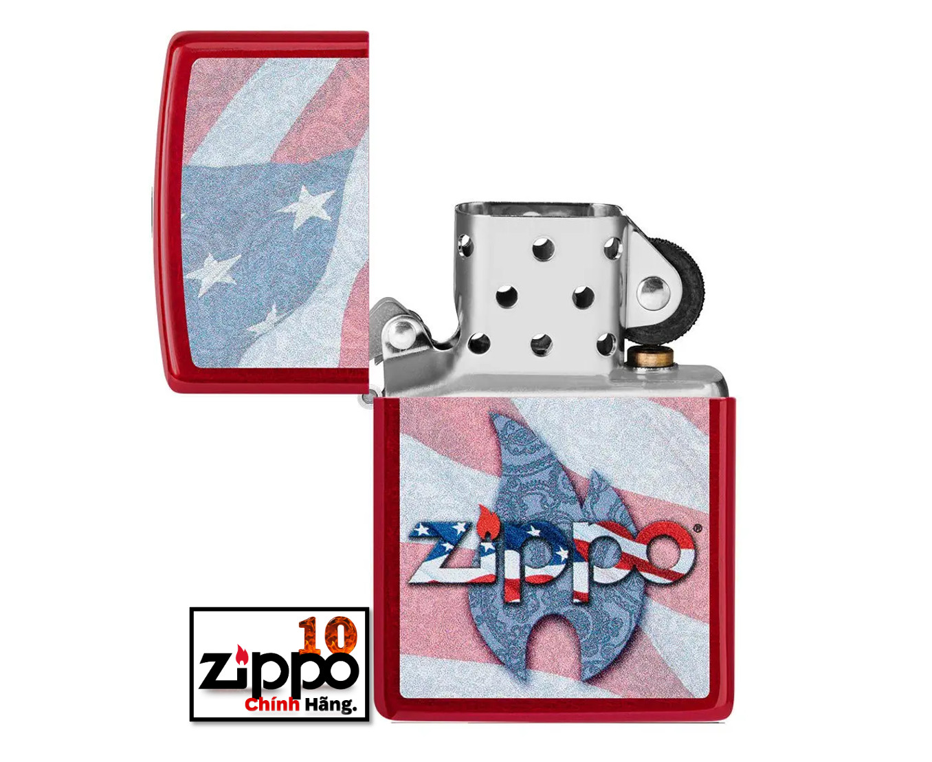Bật lửa ZIPPO 49781 Flag Design - Chính hãng 100%