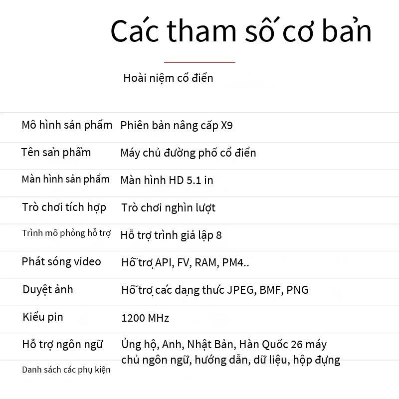 Đảm bảo chất lượng bán hàng trực tiếp 5.1-inch X9 PLUS màn hình lớn máy chơi game dual rocker arcade gba 16G bộ nhớ PSP cầm tay