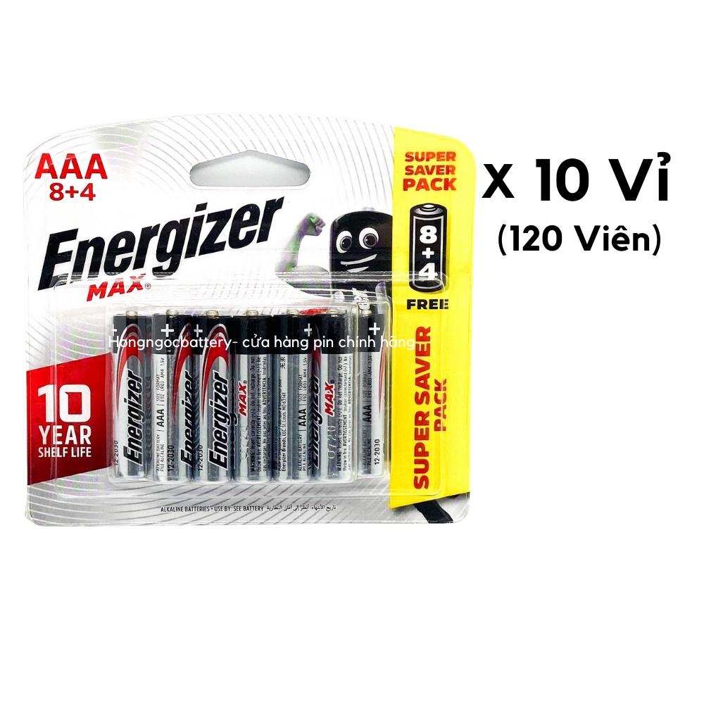 120 Viên Pin AA , Pin AAA 1,5V ENERGIZER Siêu Bền - Hàng chính hãng