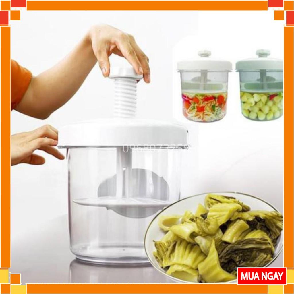 Hộp Muối Dưa Cà Việt Nhật Thông Minh - Hộp Muối Nén Dưa Cà Bằng Thủy Tinh