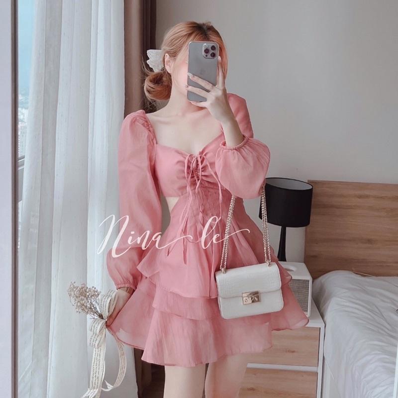 set peplum hồng