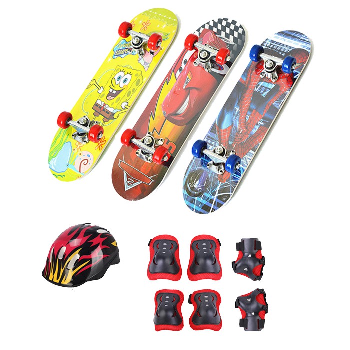 Ván Trượt Trẻ Em, Ván Trượt Thể Thao Cho Bé Skateboard Nhiều Họa Tiết, Màu Sắc