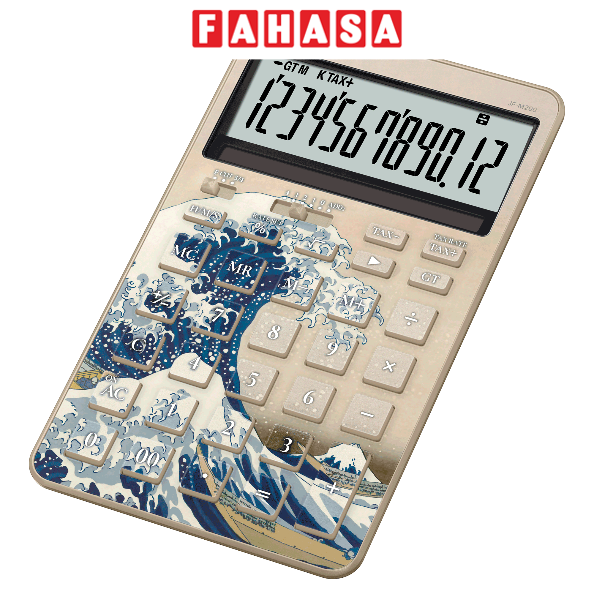 Máy Tính Casio JF-M200-TJ-KHK - Sóng Biển Kanagawa