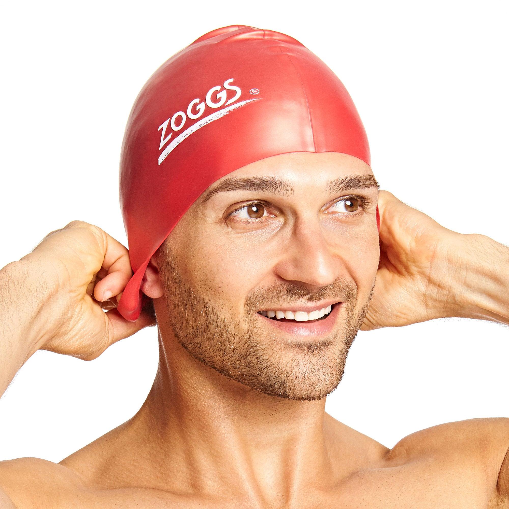 Mũ bơi unisex Zoggs Red Silicone Cap-Plain - 465024-RD