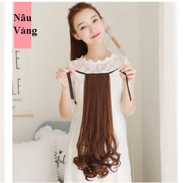Tóc giả nữ cột ️️  ️️ tóc cột xoăn đuôi 55cm