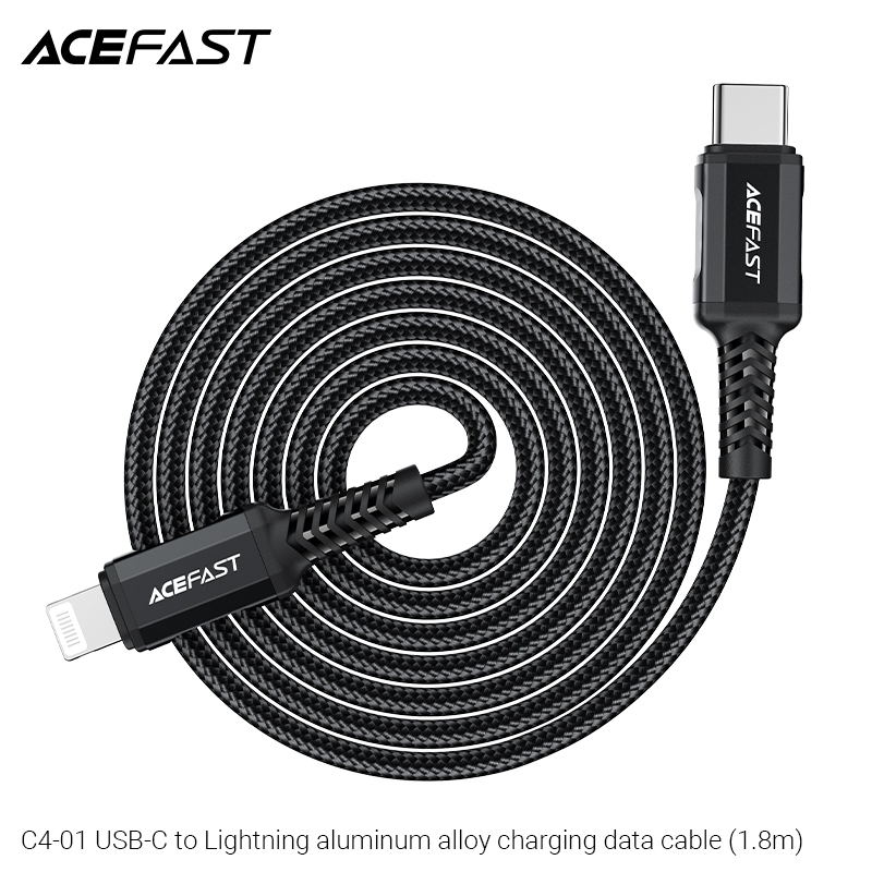 Cáp Sạc Acefast Type C To Lightning 1.8M C4-01 - Hàng Chính Hãng