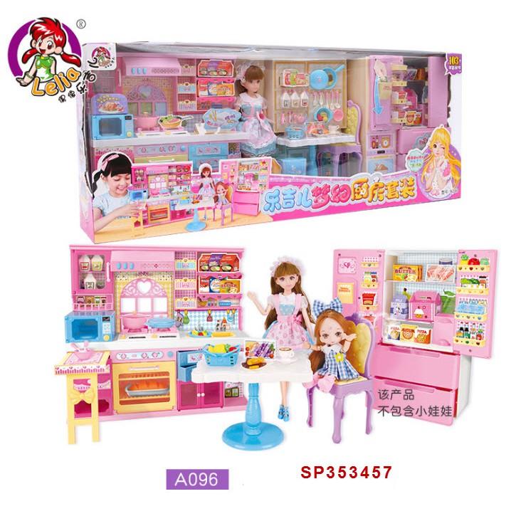 Hộp nhà bếp, tủ lạnh, búp bê Lelia, A096 - SP353457