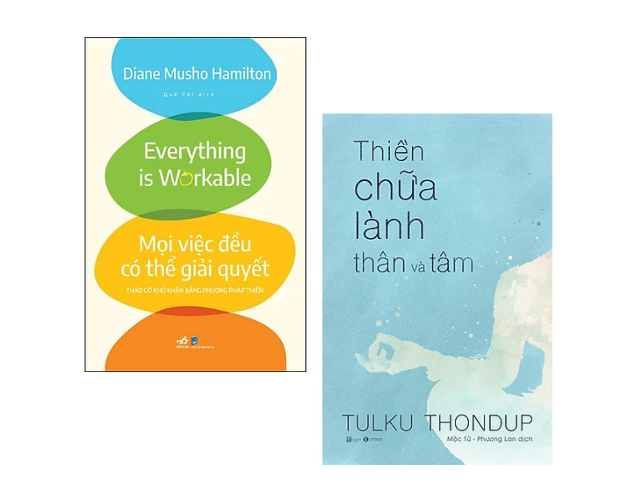 Combo 2 cuốn: Mọi Việc Đều Có Thể Giải Quyết - Tháo Gỡ Khó Khăn Bằng Phương Pháp Thiền + Thiền Chữa Lành Thân Và Tâm