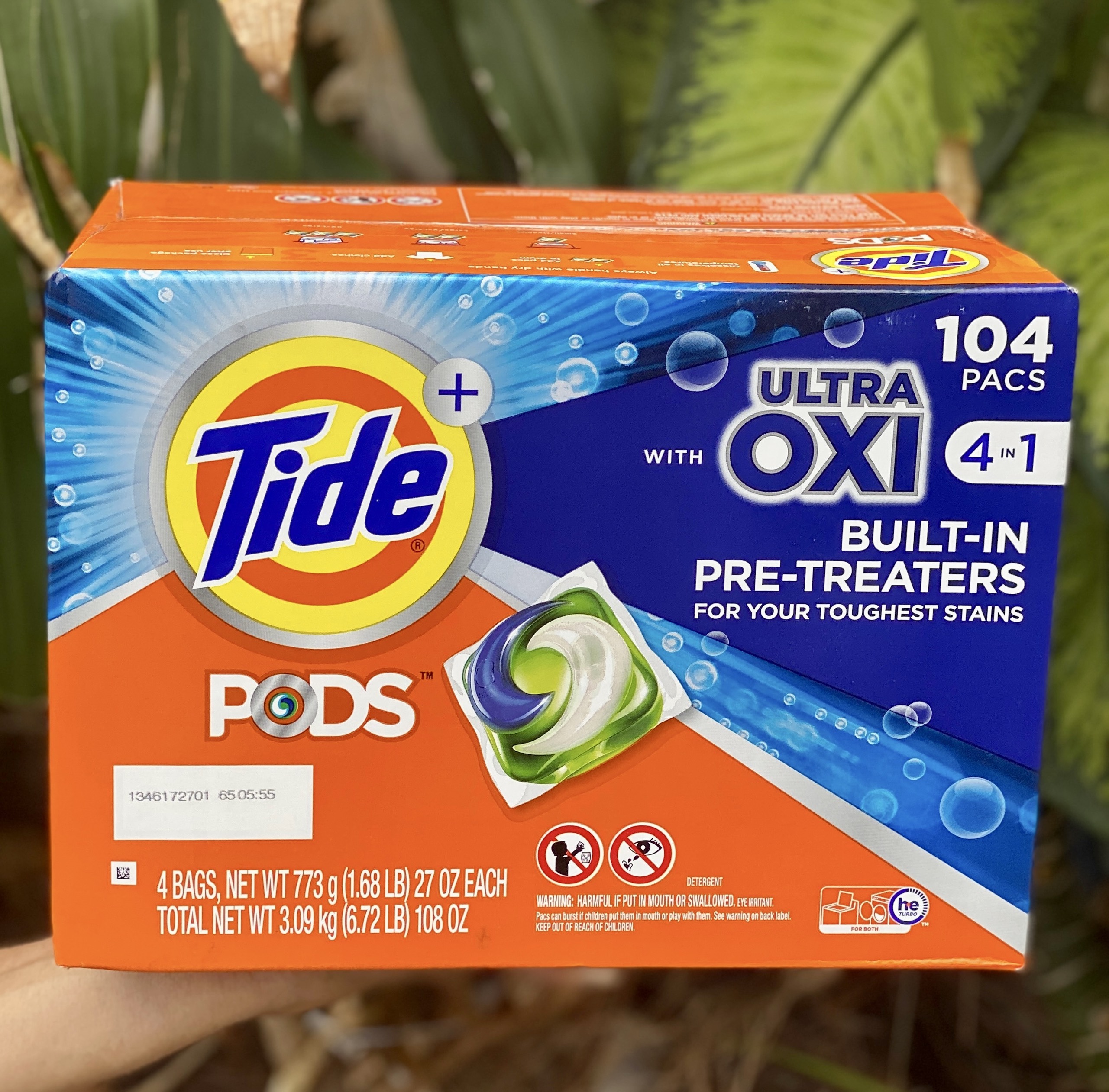 Viên giặt Tide Pod Ultra Oxi 4 in 1 104 Viên nhập Mỹ