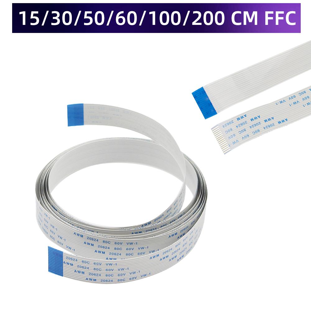 Cáp camera Raspberry Pi 15 PIN Cáp phẳng linh hoạt 15 30 50 60 cm 1m 2m Dòng cáp ruy băng cho RPI 4B 3B 3B 3A Camera
