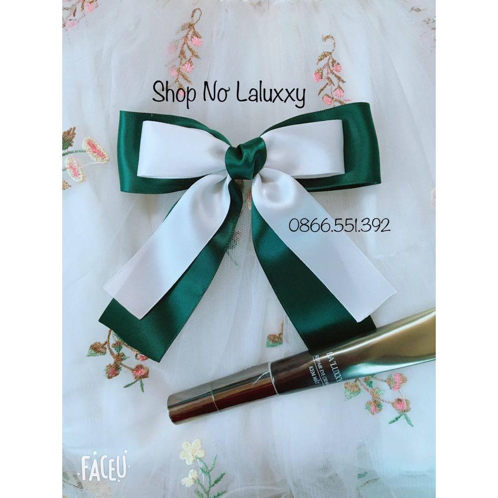 Kẹp tóc nơ satin lụa cao cấp phối màu cực xinh/ cột tóc nơ lụa cao cấp