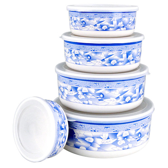 Bộ 5 thố melamine giao hoa van ngẫu nhiên