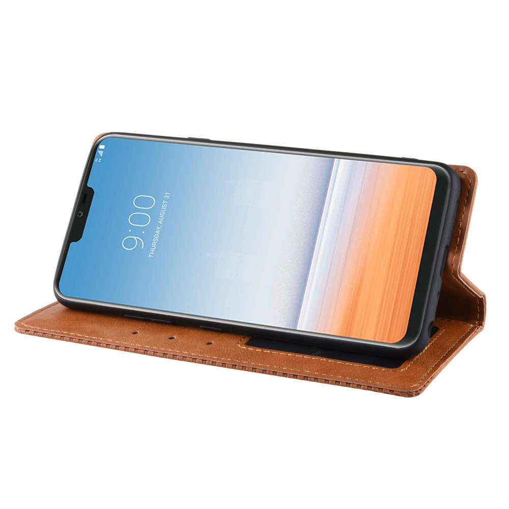 Bao da dạng ví, nam châm dành cho LG G7 ThinQ Luxury Leather Case - Hàng nhập khẩu