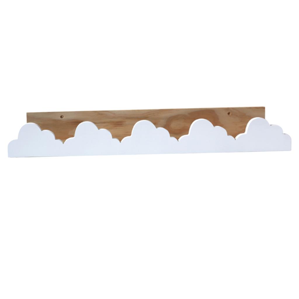 Cartoon Shaped Wooden Wall Shelf Display Rack Floating Shelves Bracket