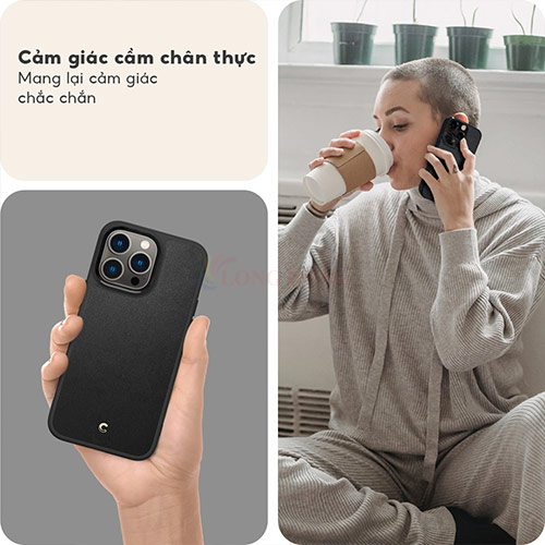 Ốp lưng chống sốc hỗ trợ sạc không dây Spigen Cyrill Kajuk Mag dành cho iPhone 15 Pro/14 Series - Hàng chính hãng