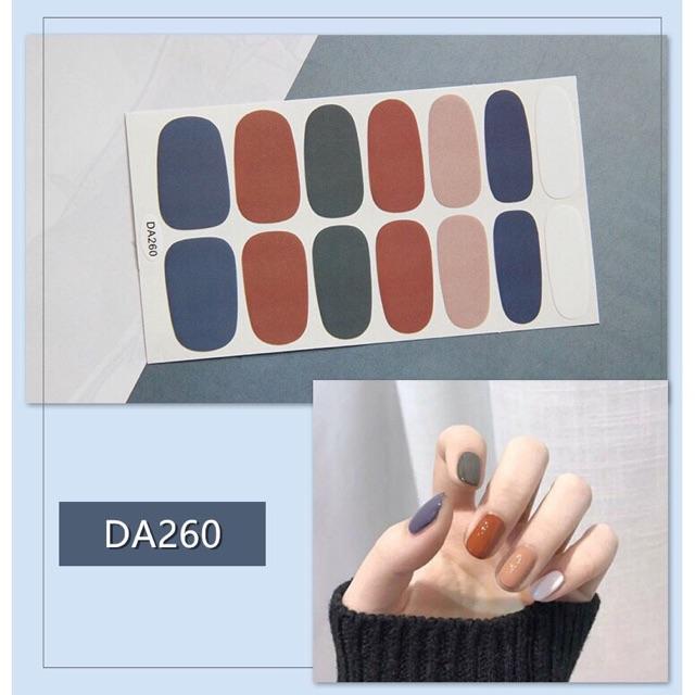 Set dán móng tay Nails dán nghệ thuật nhiều màu - có ngay bộ móng đẹp trong 5 phút (Nail wraps / Nail stickers) CAM06