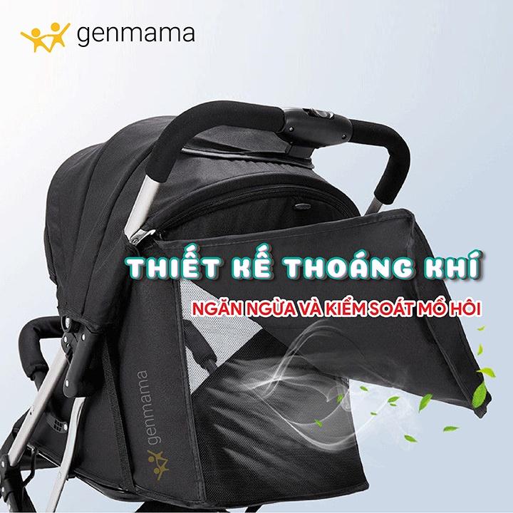 Xe đẩy em bé tặng đệm ngồi, lót ngồi chống thấm, màn.  Xe đẩy 3 tư thế: ngồi, ngả, nằm. Xe gấp gọn mang đi du lịch, dã ngoại, dạo phố mẫu 2022