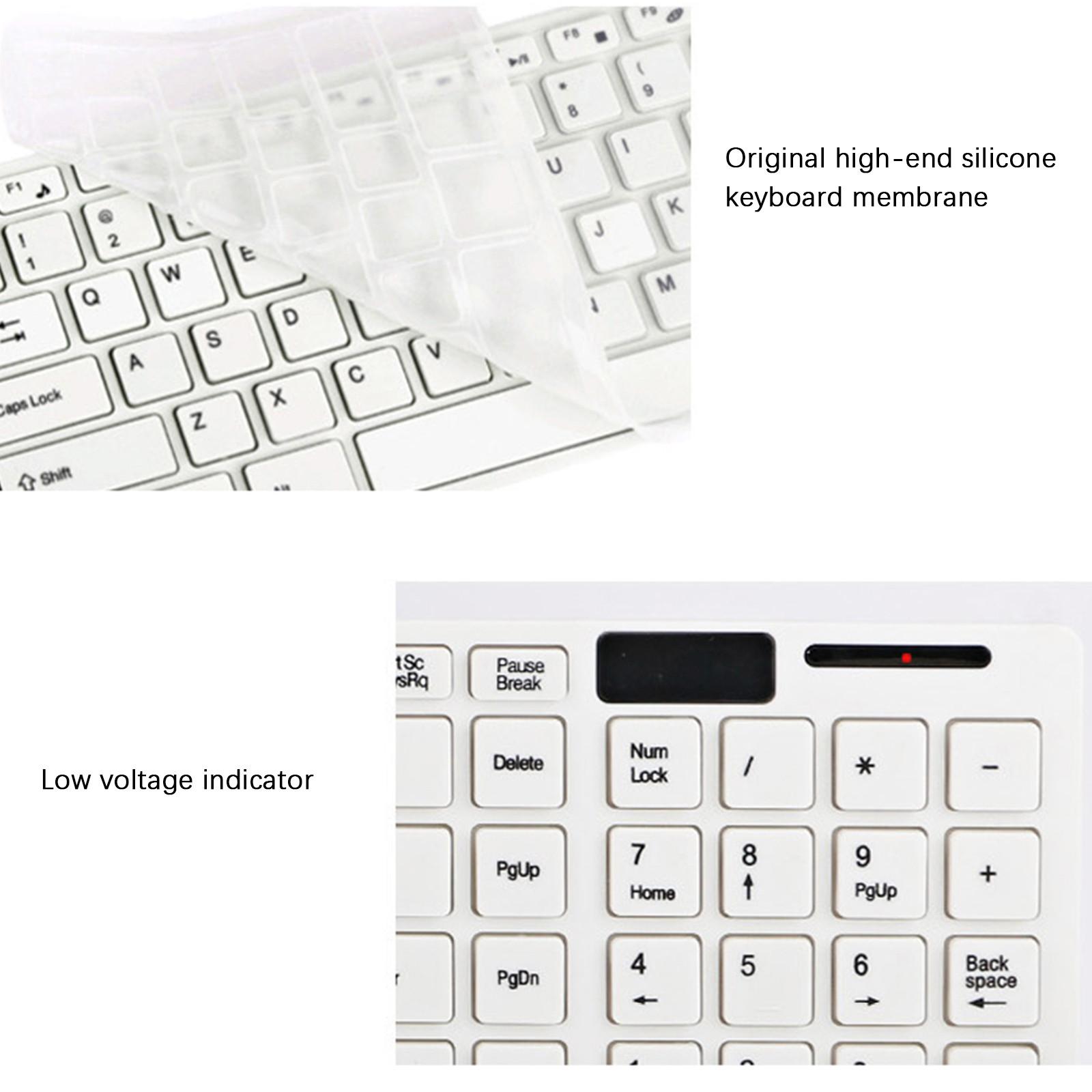 HK-06 Cực Im Lặng 2.4GHz Không Dây Bàn Phím Và Chuột 1600DPI Có Thể Điều Chỉnh Bàn Phím Chơi Game Chuột Cho Gia Đình văn Phòng Trang Sức Giọt