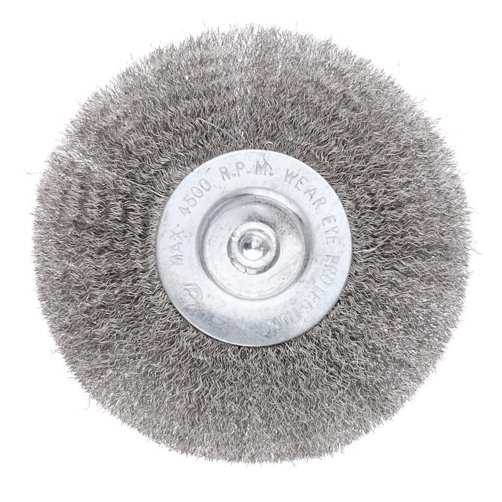 2Pcs Polishing Brush Wire Wheel Brushes for Drill Rotary Tool 100mm