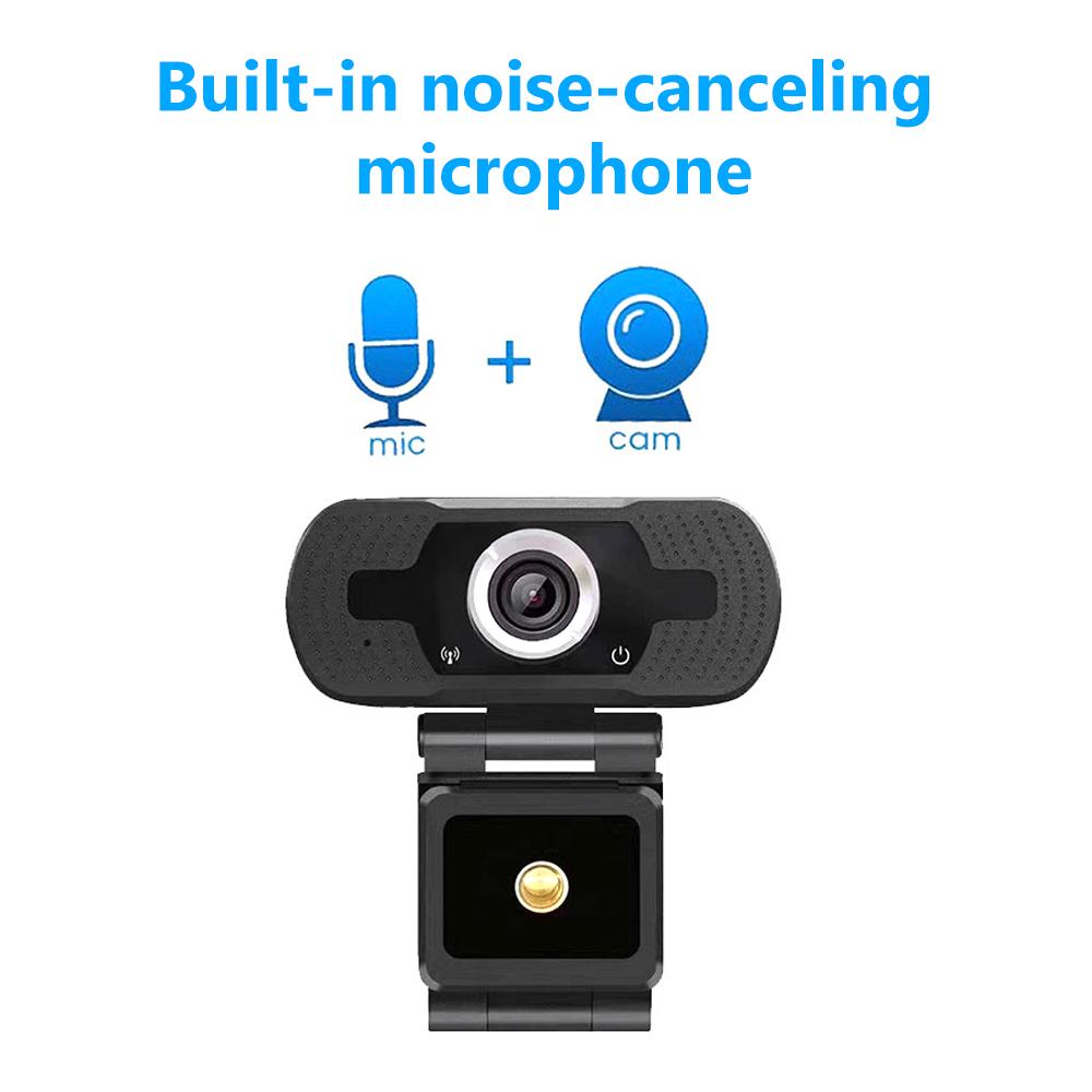 Webcam HD 1080P USB Clip-on PC Web Lấy nét tự động Micrô tích hợp để phát trực tiếp