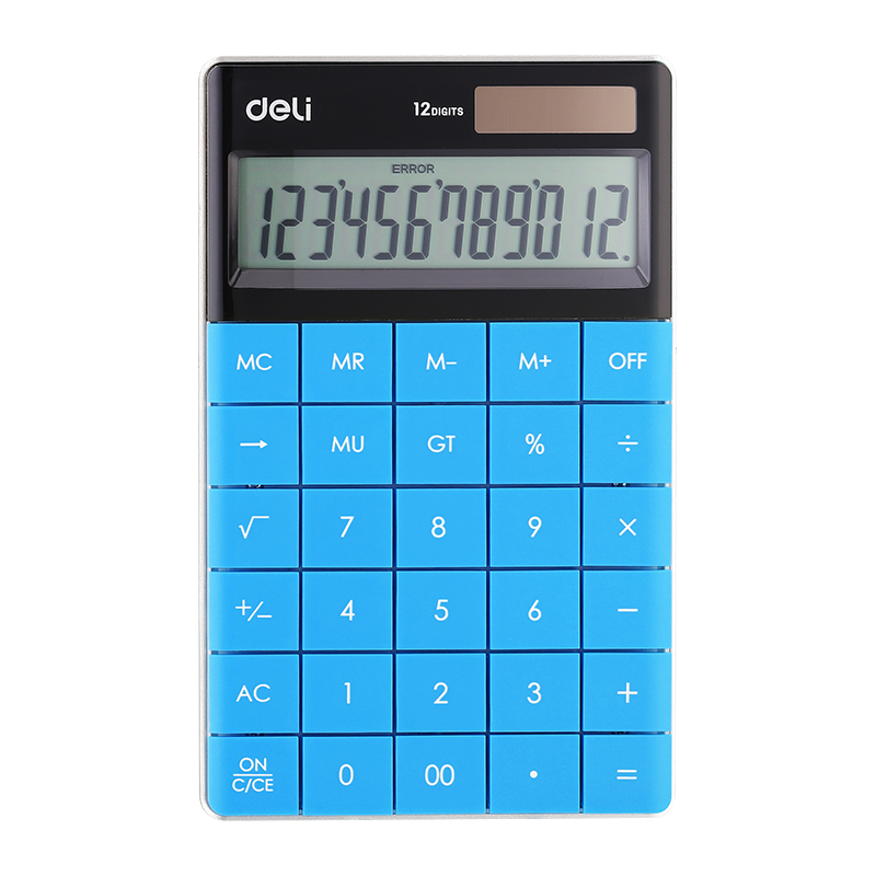 Máy tính TOUCH nhiều màu Deli 1589 Modern Calculator 12-Digit Giao màu ngẫu nhiên