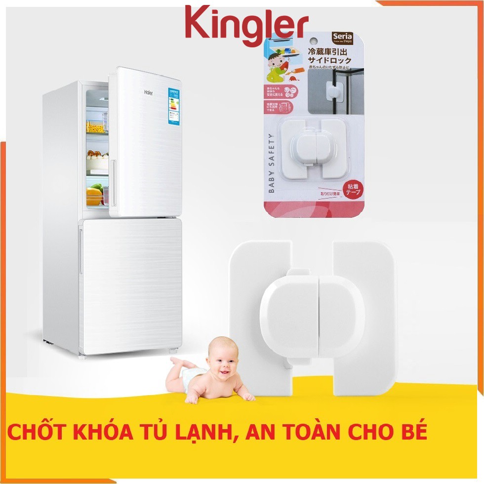 Chốt Cánh Tủ Lạnh Giữ An Toàn Cho Bé, Khóa Tủ Lạnh An Toàn,Tiện Dụng Trong Gia Đình. Kingler 3106