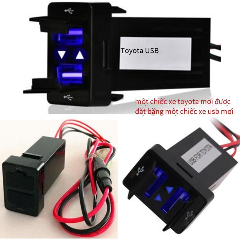 Xe Nissan giá thấp nhất phù hợp với ổ cắm sạc xe hơi USB kép 4.2A Bộ sạc điện thoại di động trên xe hơi TOYOTA sửa đổi 12V-24V