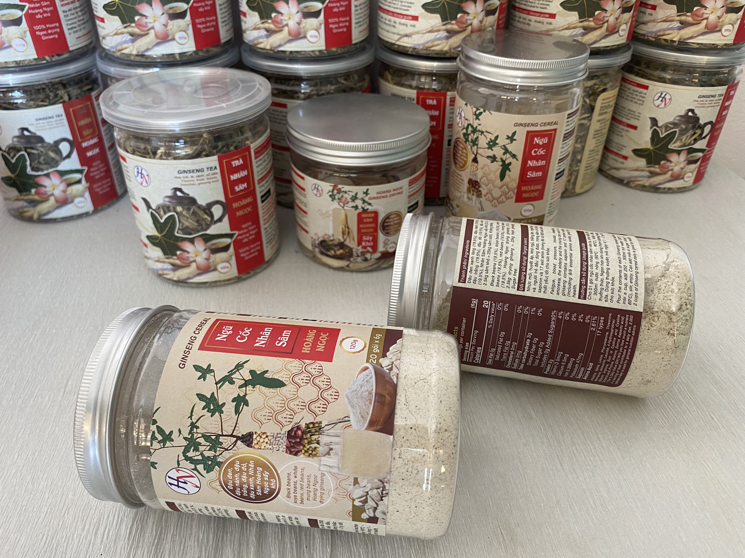 [Date xa] Ngũ cốc nhân sâm hũ 120g - Hoang Ngoc Global