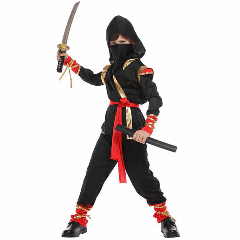 Bộ quần áo Ninja  hóa trang Halloween cho bé từ 4-12 tuổi B-0125