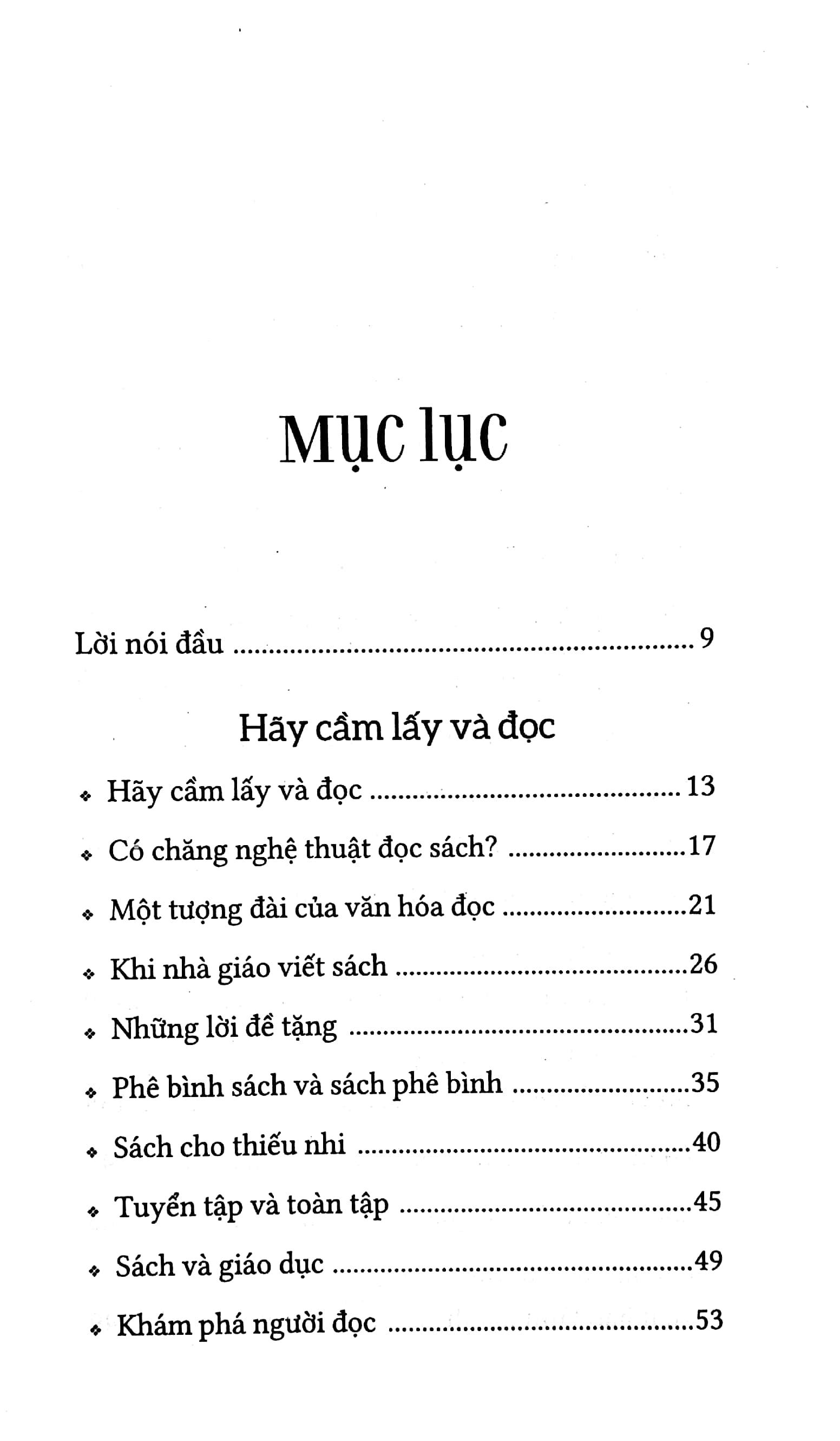 Sách Hãy Cầm Lấy Và Đọc