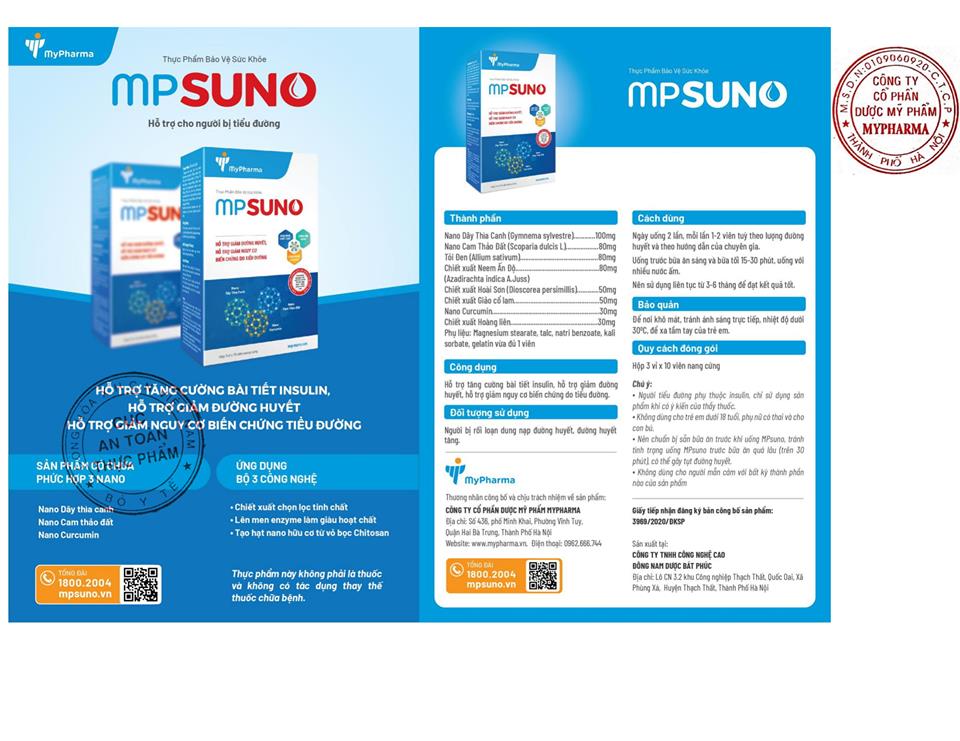 Viên tiểu đường công nghệ cao - MPsuno