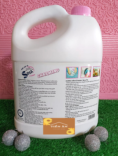 Nước giặt xả quần áo SINA Charming 7 in 1 3000ml