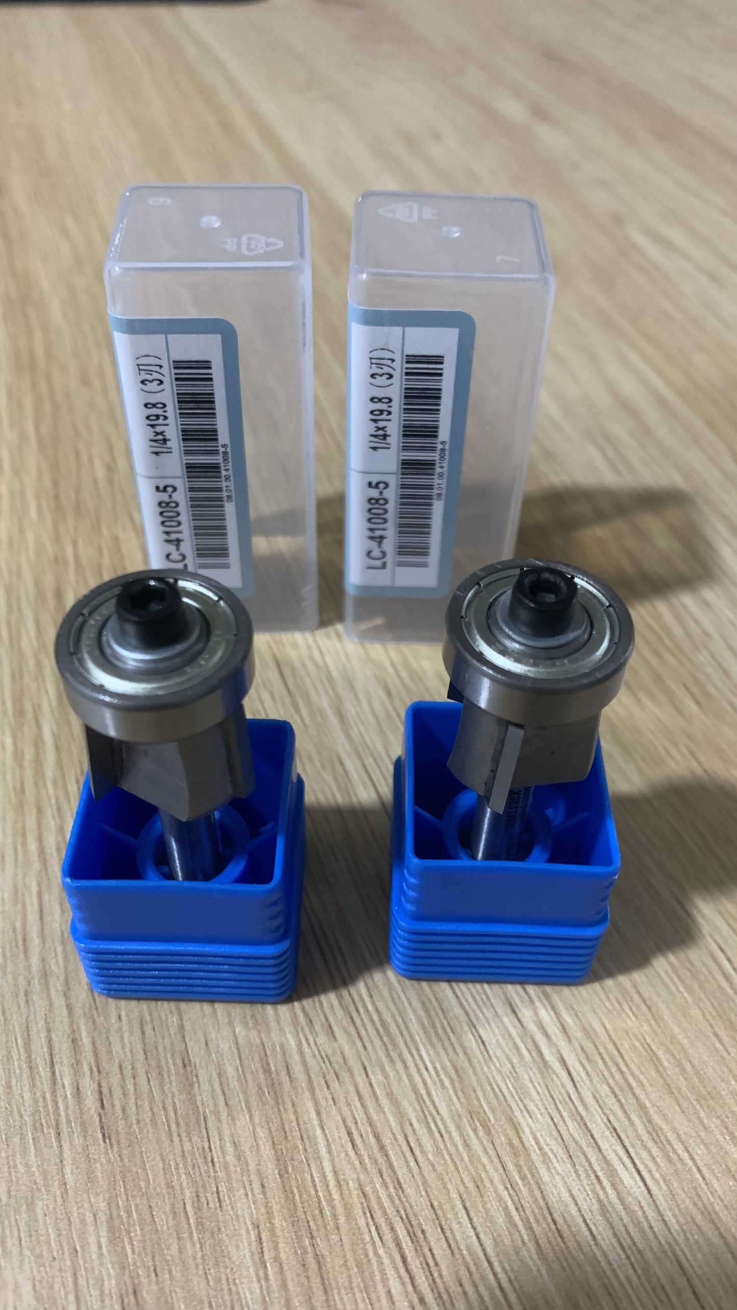 Mũi gọt chỉ dán cạnh gỗ 3 cánh 1/4*19.8 _ Mũi phay cạnh gỗ bằng thép hợp kim sắc ngọt siêu bền