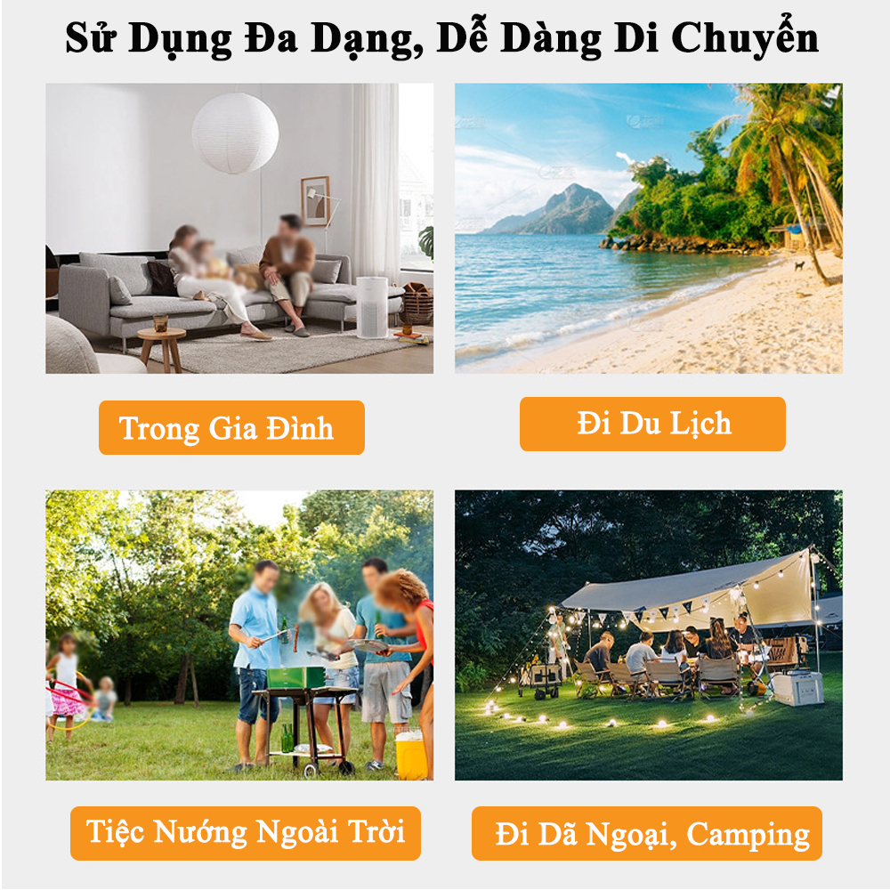 Bàn Dã Ngoại Xếp Gọn KUNBE Phù Hợp Đi Cắm Trại Du Lịch Phượt Picnic Câu Cá