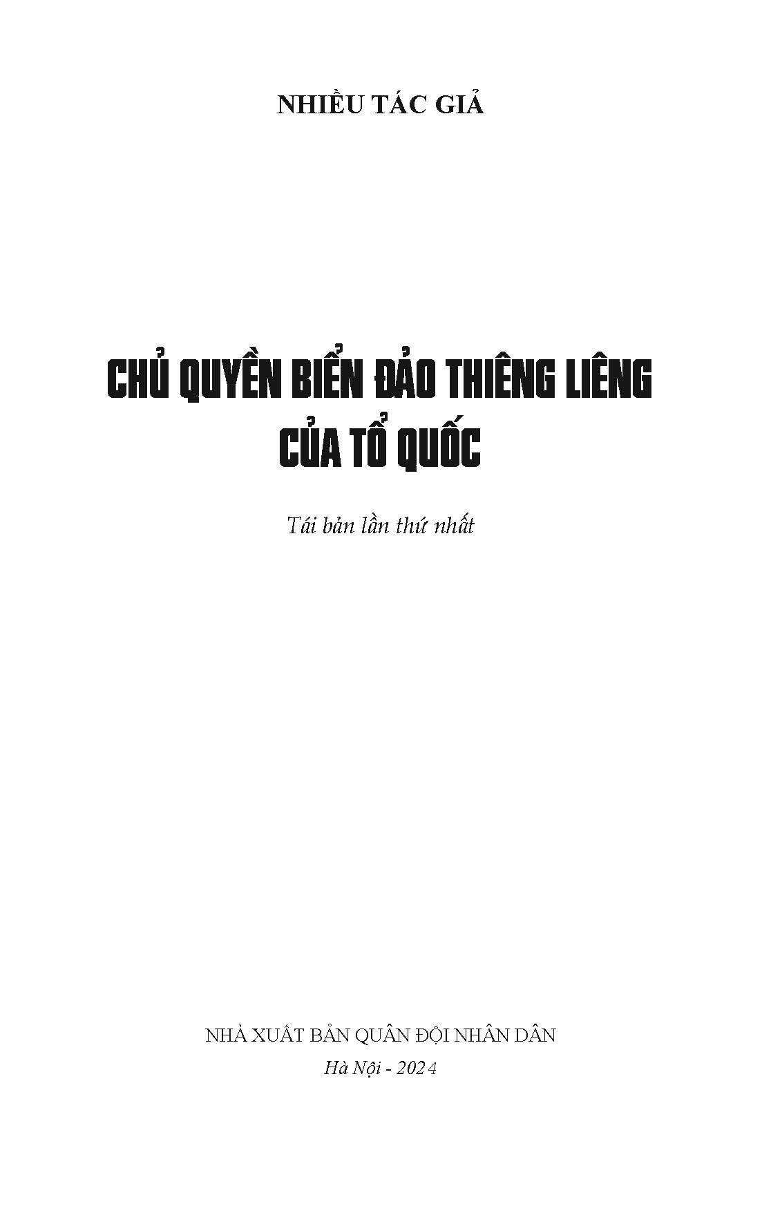 Chủ Quyên Biển Đảo Thiêng Liêng Của Tổ Quốc