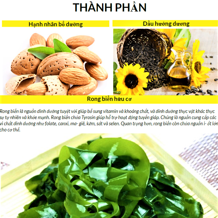 Combo 3 Gói Rong Biển Trộn Cơm Em Bé Cười Humanwell Vị Hạt Hướng Dương & Hạnh Nhân - Smile Seasoned Seaweed – Sunflower seed, almond